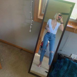 Forever 21 White Bodysuit